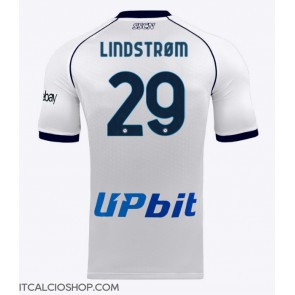 SSC Napoli Jesper Lindstrom #29 Seconda Maglia 2023-24 Manica Corta